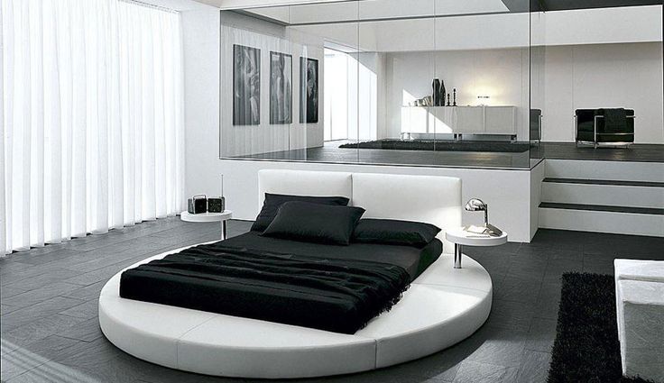 фото спальни в современном стиле хай тек