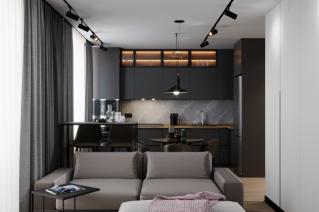 Фото трехкомнатной квартиры в стиле минимализм